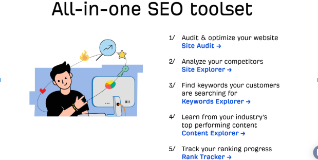 Ahrefs website screenshot