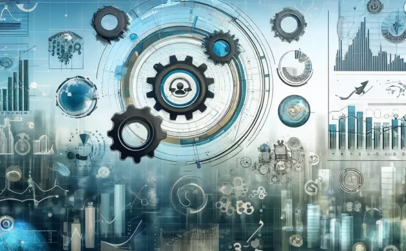 Professional image depicting marketing analytics concepts with charts, graphs, digital interfaces, and data analytics tools, symbolizing advanced marketing strategies in a corporate, high-tech environment.